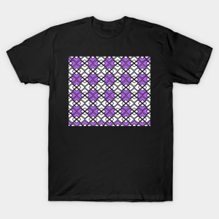 Abstract geometric pattern - purple. T-Shirt